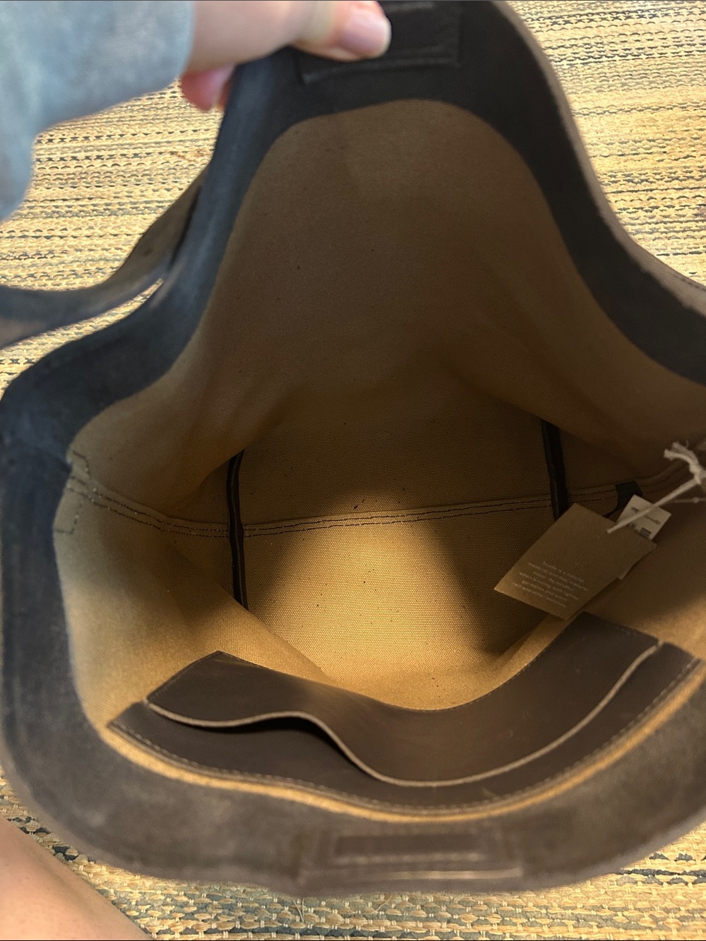 Madewell Black Suede Shoulder Hobo Bag - Picture 3 of 5